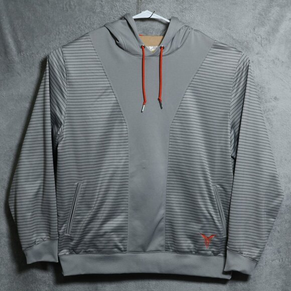Jordan Hoodie Mens 2XL Gray Basketball Dri-FIT Pullover Sweatshirt Jumpman - Picture 1 of 11